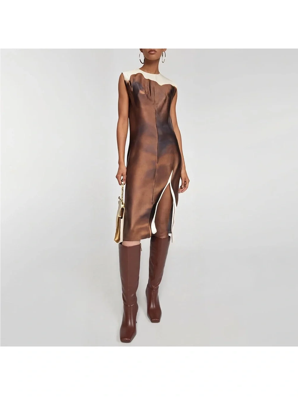 Vomira Classic Brown Women's Knee-High Leather Boots